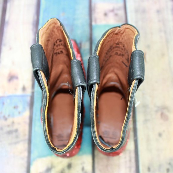 EL PRESIDENTE Red Fancy Sexy Cowboy Boots 11 Inch - Picture 6 of 11